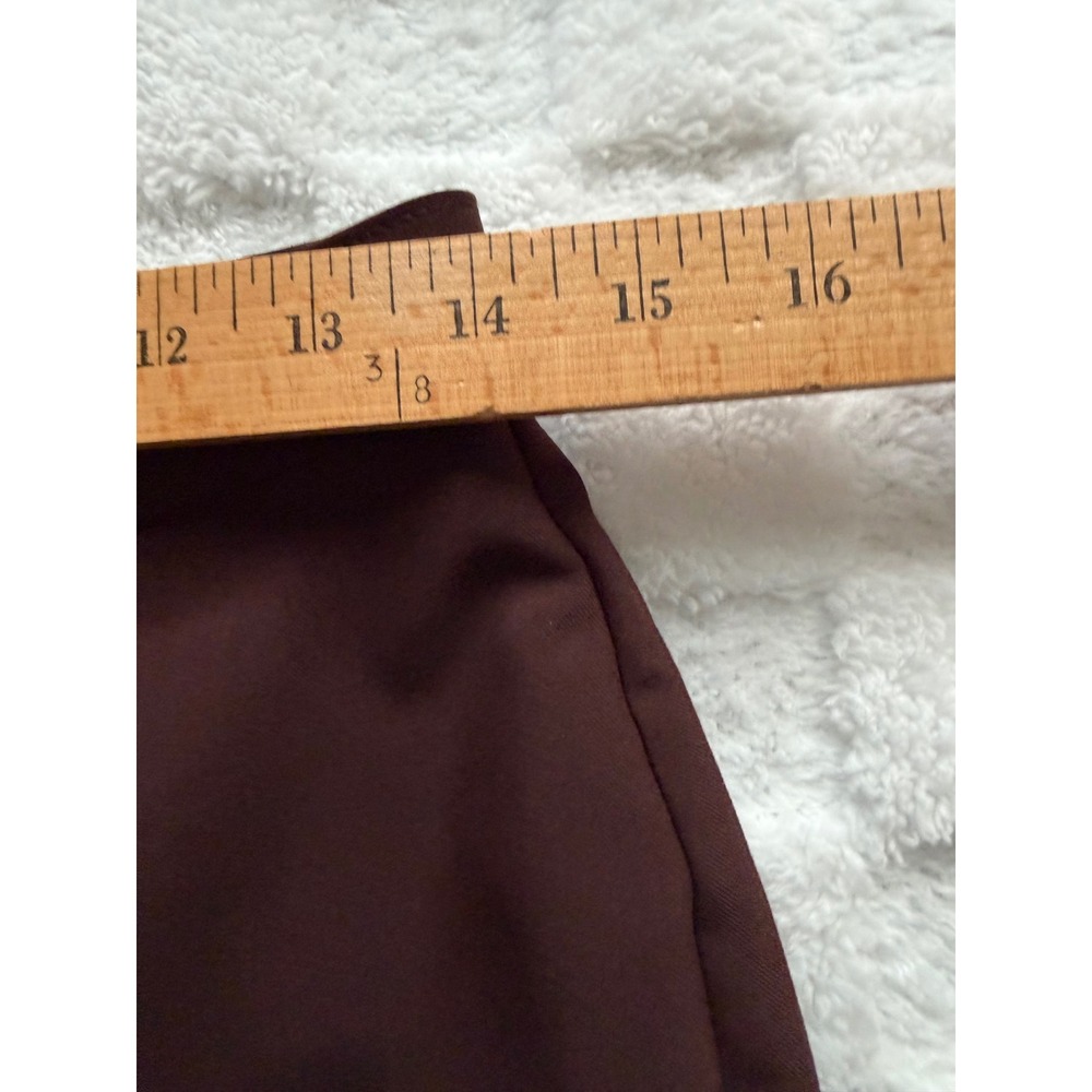 Kim Rogers Womens Brown Straight Leg Dress Pants Size 8 Average Career Trousers - Picture 6 of 9